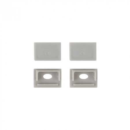 Hliníkový LED profil pro sádrokarton REGIPS široký zapuštěný pod omítku eloxovaný 2m s mléčným difuzorem pro LED pásky + krytky Ecolight řady GPS