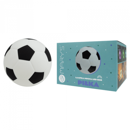 Dětské LED noční světlo 0,5W 3000K Warm + Multicolour RGB dobíjecí 600mAh černá bílá MARY'S BALL