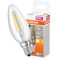 LED žárovka E14 B35 CL 5.5W = 60W 806lm 2700K Teplá bílá 300° vlákno OSRAM STAR