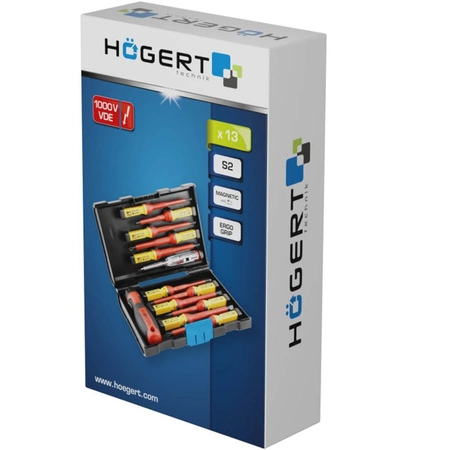 Přesné elektrické šroubováky Sada 13ks izolovaných 1000V Hoegert Technik