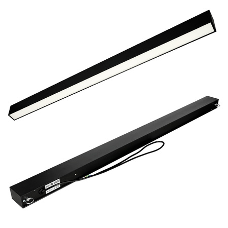 Lineární svítidlo LED 20W 2400lm 4000K Neutral IK03 Black Koline Kobi