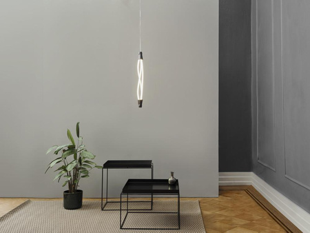 Dekorativní LED stropní závěsná lampa 18W 1800lm 3000K teplá stmívatelná převislá šedá dekorace Ledvance