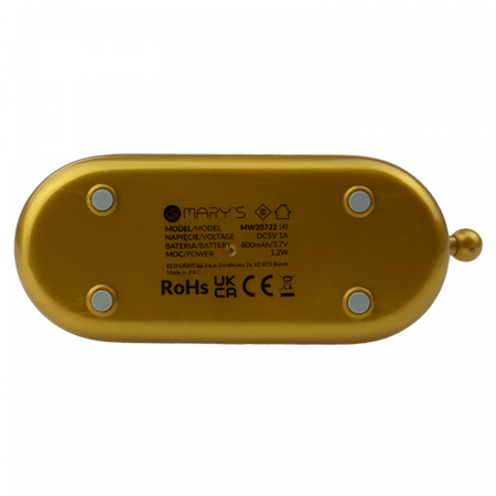 Dětské noční světlo LED 1,2W 3000K teplá bílá USB dobíjecí 800mAh žluté TOSTER MARY'S