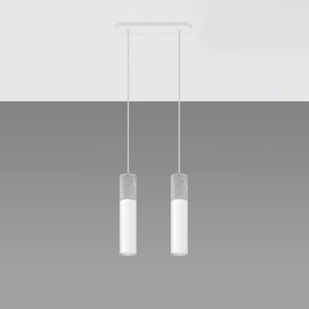 LED závěsné stropní svítidlo BORGIO 2xGU10 White SOLLUX