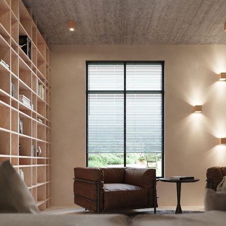 Povrchová montáž QUAD GU10 Spot Skandinávská dřevěná kostka SOLLUX