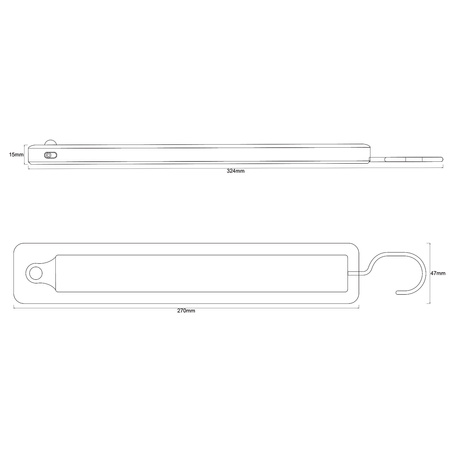 LED lineární lampa 2.35W USB 5V 4000K Neutrální bila přenosná s pohybovým senzorem 30cm LINEÁRNÍ LED MOBILNÍ LEDVANCE
