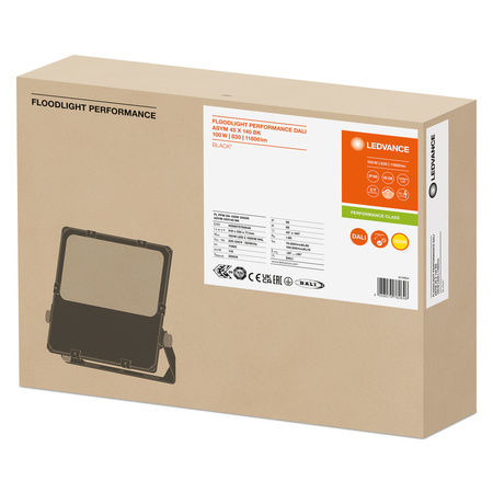 LED reflektor Venkovní reflektor Stmívatelný 100W 11800lm 3000K IP66 Černý reflektor Ledvance