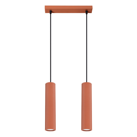Stropní závěsné svítidlo Overhang Tuba Spot 2x GU10 Ochre Red Carbon Deep Space SL.1631 Sollux