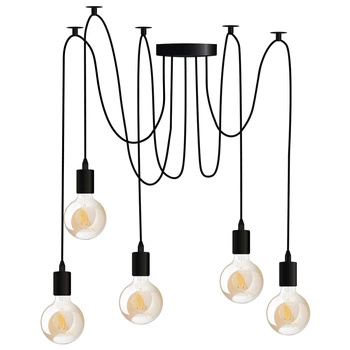 5x E27 Závěsná stropní lampa, Pavouk ARANE LUMILED