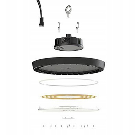 Průmyslová LED závěsná lampa High Bay 100W 11000lm 5000K Stmívatelné IP65