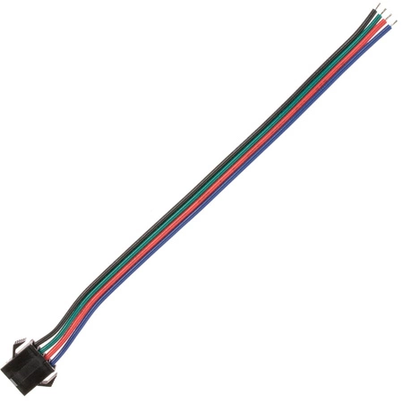 Zásuvka pro RGB LED pásek 4-PIN s 12mm kabelem