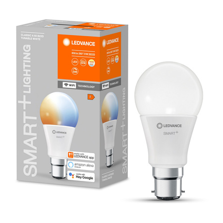 LED žárovka B22d A60 9W 806lm SMART+ WiFi CCT Stmívatelné Classic LEDVANCE