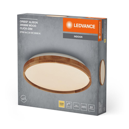 Plafond LED stropní svítidlo 24W 1500lm 3000K teplé stmívatelné hnědé 39cm Orbis Ledvance