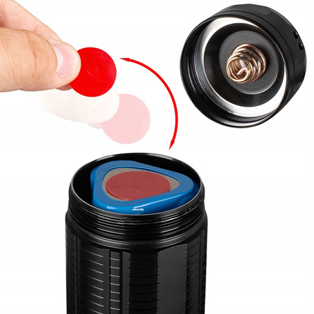 Taktická svítilna LED Pro nabíjecí svítilna USB-C 20W 2000lm IPX5 VAYOX