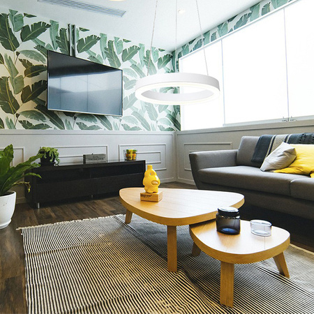 LED FOKKO 9W 3000K WHITE GOLDLUX módní závěsné. stropní svítidlo (Polux)