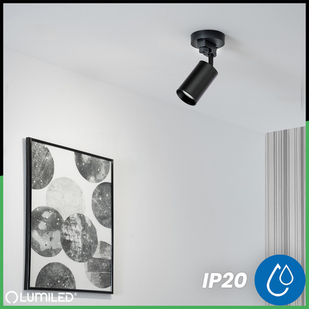 Osvětlovací lišta 1.5m + 3x reflektor lištový, GU10 Černá RITI LUMILED