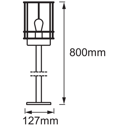 POST zahradní lampa stojací lampa Endura Classic POST 80cm LEDVANCE