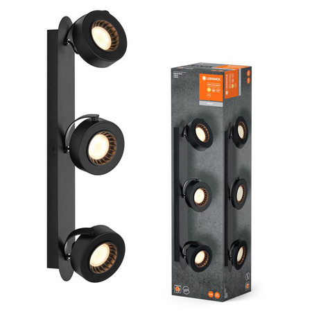 LED Spot Venus LEDVANCE 3-bodový reflektor LED stropní svítidlo černé 16W Spot Venus LEDVANCE
