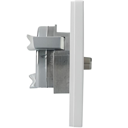 Konektorová zásuvka pro satelitní TV-SAT. bílá