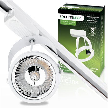 GU10 ES111 White VICTUS busbar light Lumiled jednofázové svítidlo pro přípojnice