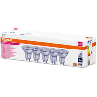 5x LED žárovka GU10 4.3W = 50W 350lm 2700K Teplá bílá 36° OSRAM Parathom