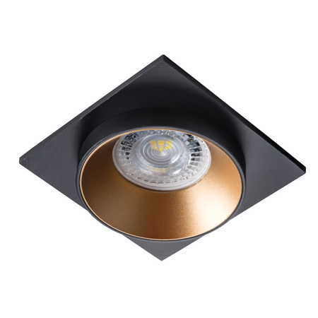 Vestavné stropní svítidlo SIMEN DSO GU10/GU5.3 Square Black-Gold KANLUX 