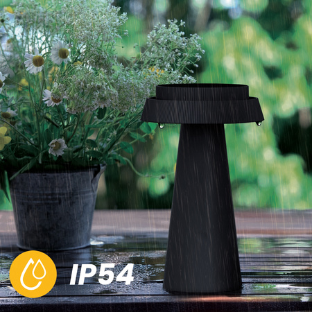 Solární zahradní LED dekorativní stolní lampa 1800-3000K USB-C 3 barvy