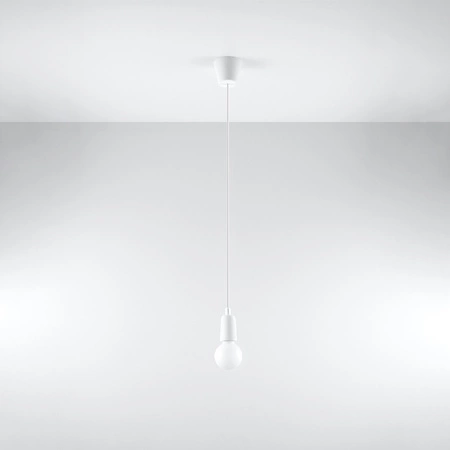 LED závěsné stropní svítidlo DIEGO E27 Overhang White SOLLUX