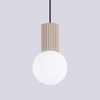 Závěsné svítidlo Závěsná lampa G9 kulatá béžová Moderní matná lampa Halo Sollux