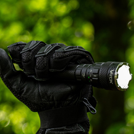 Taktická ruční svítilna Výkonná tříbarevná svítilna SST40 1500lm řady Pro VA0099 Vayox