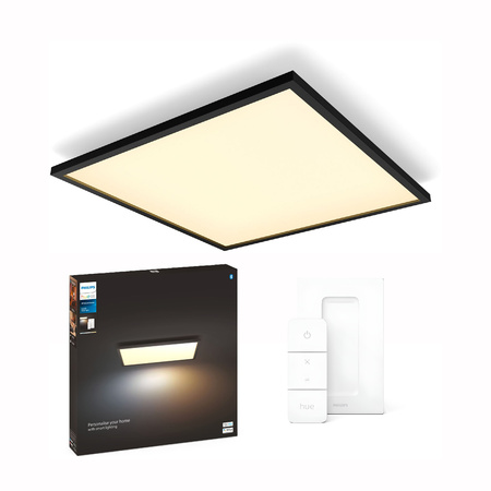 LED panel pro povrchovou montáž Aurelle Black 39W CCT 60cm PHILIPS HUE Bluetooth + stmívač 