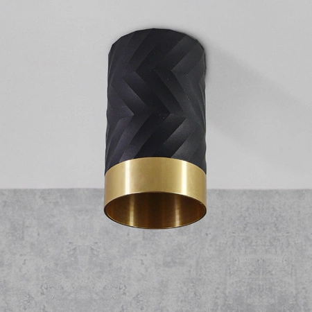 Bodové svítidlo GU10 Black Gold ARRAS Sanico Goldlux pro povrchovou montáž