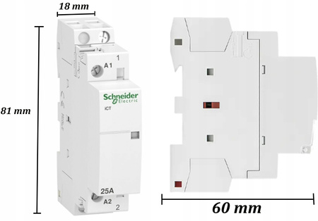 Modulární stykač 25A 1P Schneider IP20 Relé