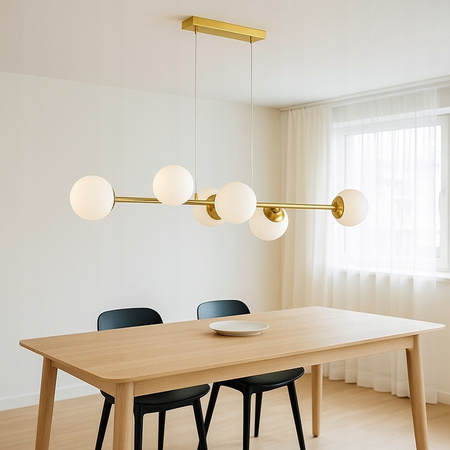Stropní svítidlo Masterled 6x E27 Gold Bali Pendant Lamp