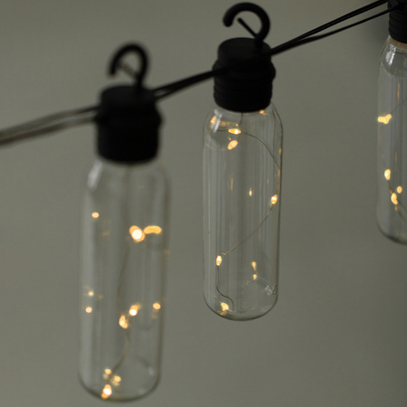 Solární zahrada Girland 10x LED světelný řetěz Dekorativní koule 3,8 m teplé