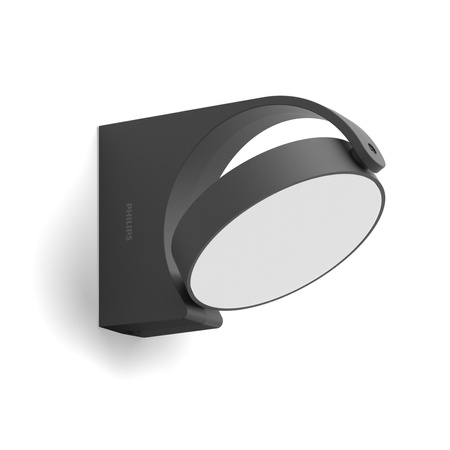 Zahradní lampa LED nástěnná lampa MIMOZA myGarden 7W 2700K IP44 pohyblivá antracitová PHILIPS