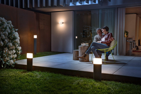 Venkovní sloupková lampa LED Grey 12,5W 3000K Warm IP44 ENDURA STYLE ELLIPSE 90cm LEDVANCE