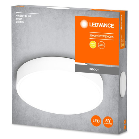 LED Plafond Povrchová montáž 20W 1500lm 3000K Teplá bílá 28cm Stropní Ledvance