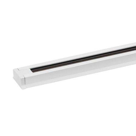 Přípojnice Bílá třífázová hliníková lišta pro kolejová bodová světla 200 cm