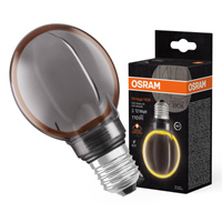 Dekorativní LED žárovka G80 E27 4W = 12W 110lm 1800K teplé 330° kouřové vlákno stmívatelné Vintage 1906 Osram