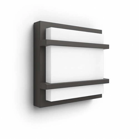 Zahradní nástěnná LED lampa PETRONIA 12W 4000K antracit PHILIPS