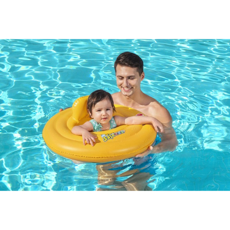 Nafukovací kolečko do dětského bazénu žluté
