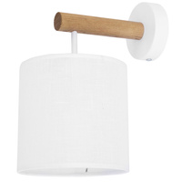 Nástěnné svítidlo DEVA White Wooden Modern E27 4108 TK Lighting