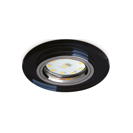 Zapuštěné halogenové bodové svítidlo GU10 černé kulaté Kobi