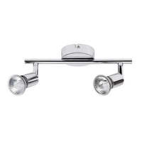 Halogenové bodové reflektorové stropní svítidlo 2x GU10 Chrome Classic Norton 6046 Rabalux