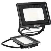 Venkovní LED reflektor Zahrada 20W 1600lm 4000K Neutrální 120° IP65 Černá MH Kobi