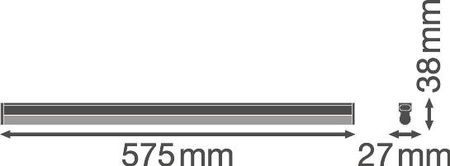 Lineární světelný pás 10W 1000lm 4000K neutrální bílá Batten Ledvance lampa