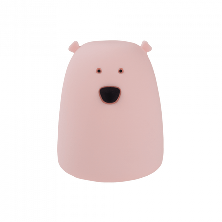 Dětské noční světlo LED 3000K Warm + Multicolour RGB na baterie Pink MARY'S SMALL TEDdy Bear