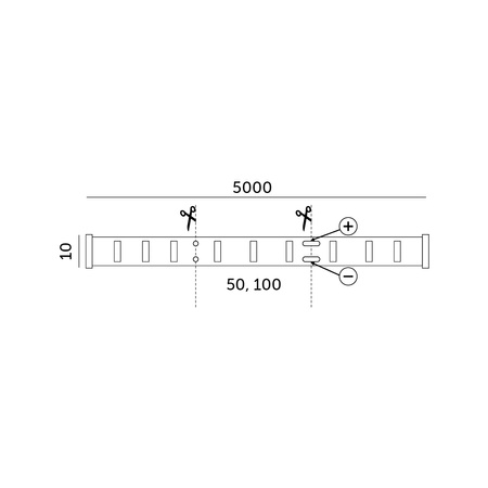 LED pásek 7,2W RGB 5050LED 12V 5m Tramo Kobi