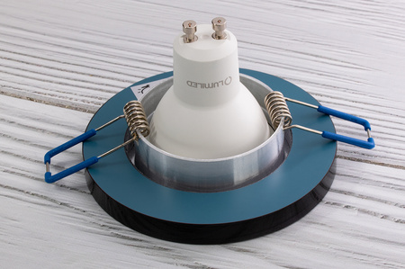 Skleněné Halogenová Podhledové svítidlo GU10, MR16 Stálá Kulatá Černá ARIEL LUMILED